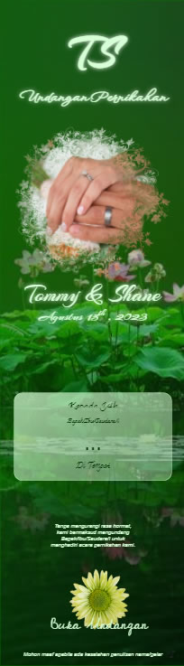 contoh tema green crystal