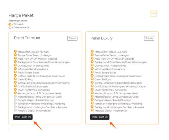pilih paket undangan digital